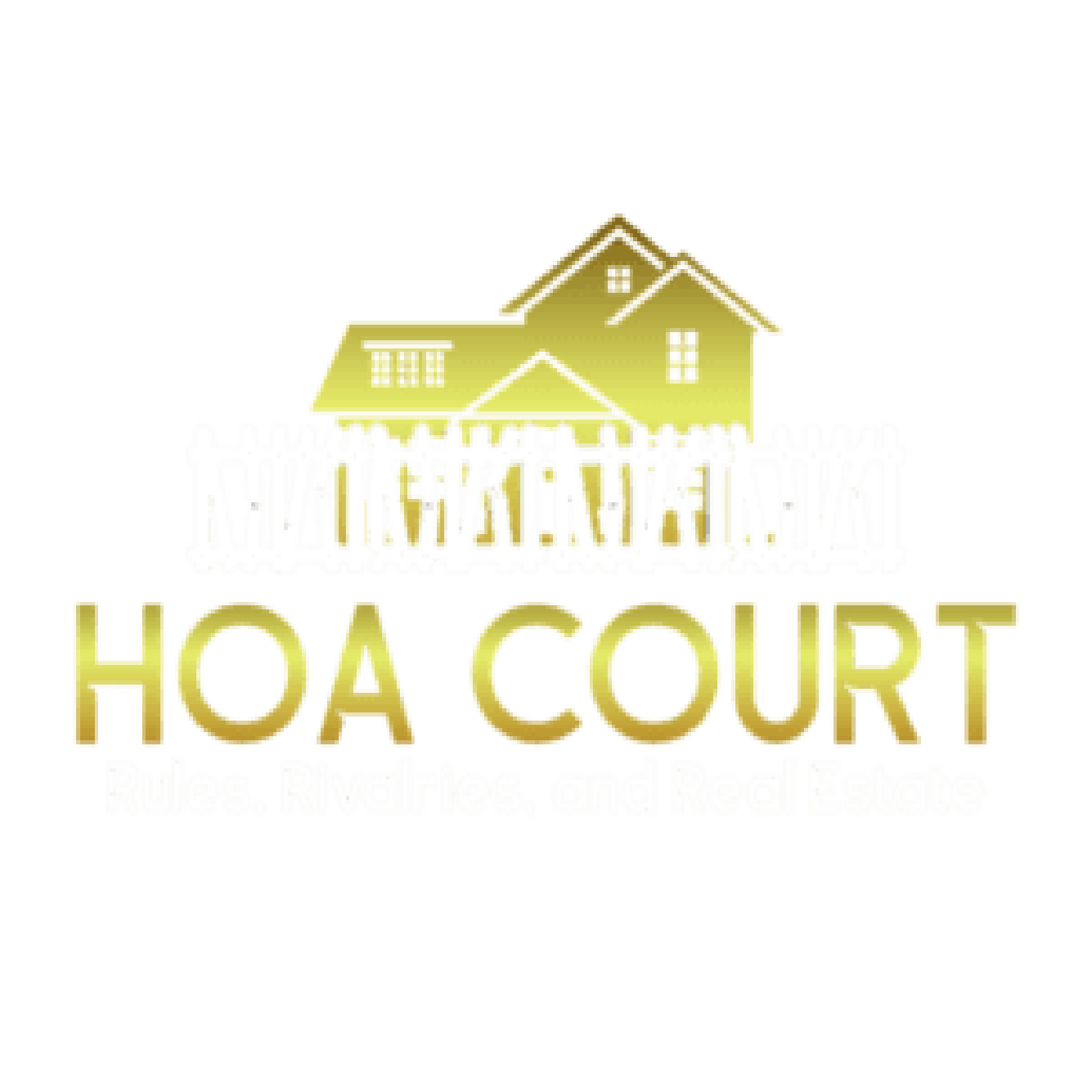 Hoa court logo with a gold foil effect